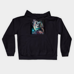 Spiritual Pomsky Kids Hoodie